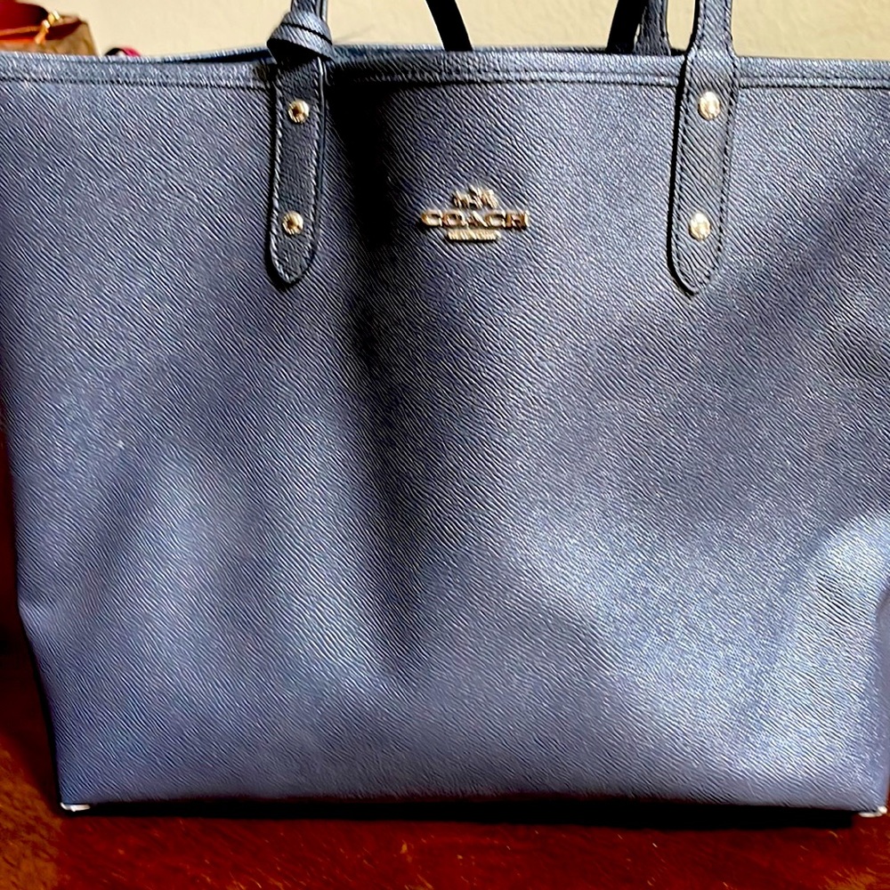 Coach reversible tote